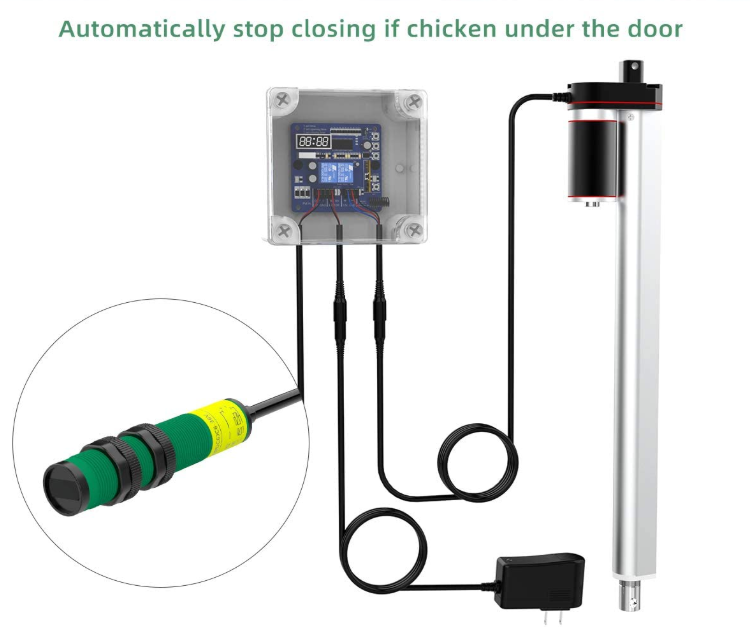 Bolton Tools Automatic Chicken Coop Door Opener Light Sensor