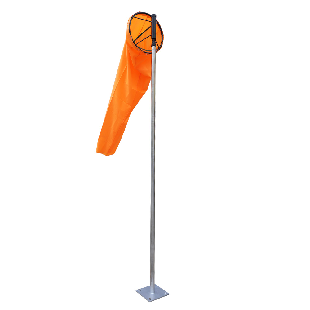 【Sobaq】SG Wind Cap JK 18 inch x 96 inch Orange Windsock With Standard Frame