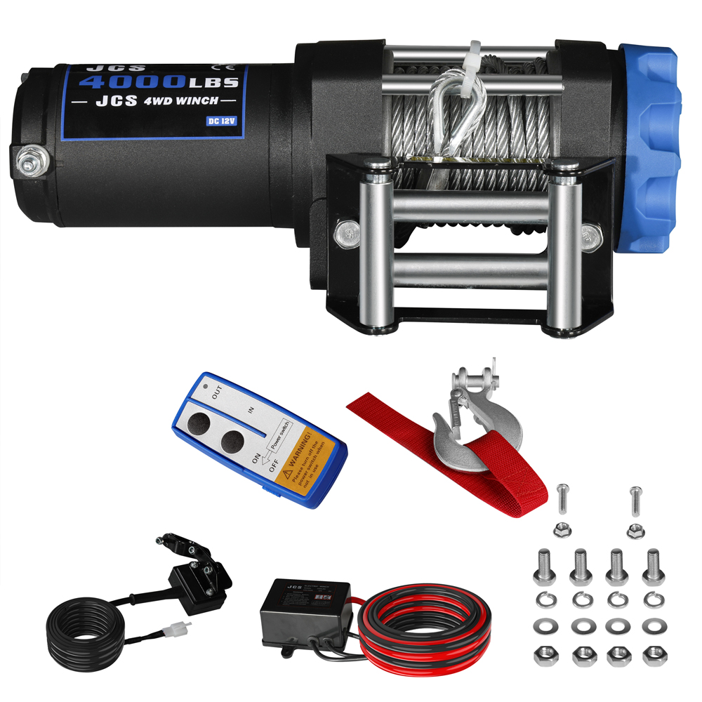 送料無料 通販 激安 4000 lbs 12V DC Pulling Electric Winch for ATV UTV パーツ
