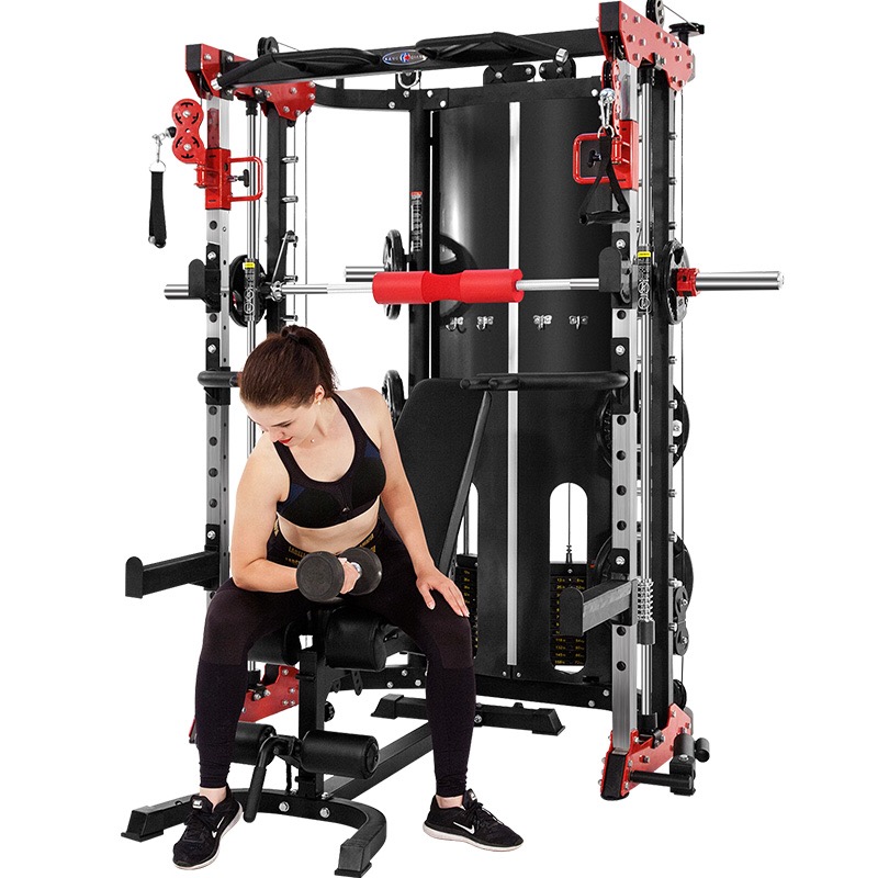 Bolton Tools Home Gym Smith Machine Functional Trainer Cable